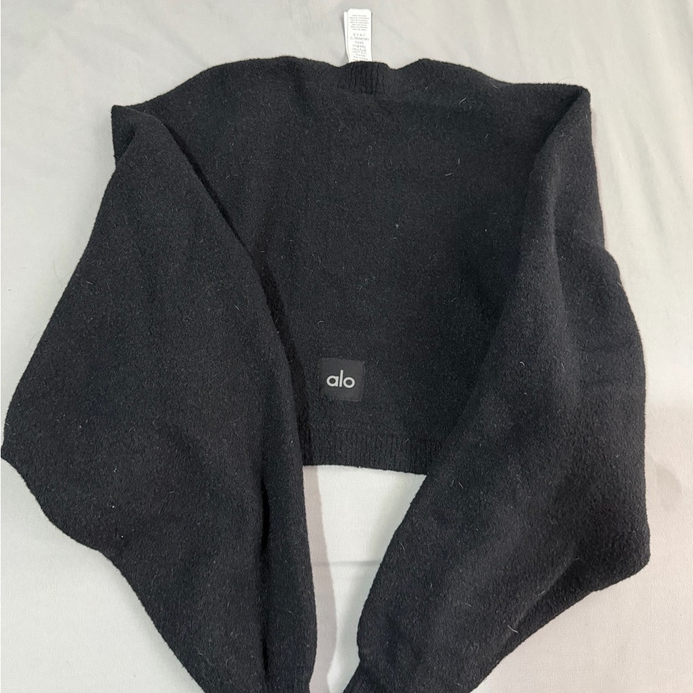 ALO Yoga Black Cozy Women's Poncho